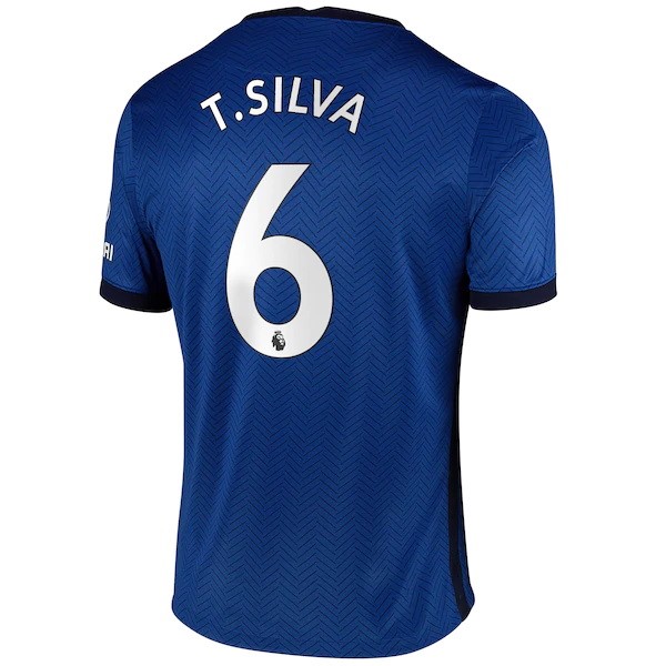 Maglia Chelsea NO.6 T. Silva Prima 20/21 Blu